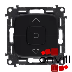 Legrand AB752030, Valena Allure Redőnynyomó, 6 A, Fekete