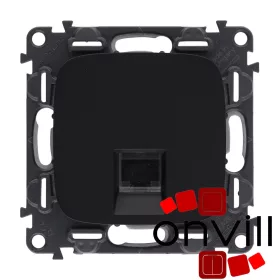   Legrand AB753042, Valena Allure 1XRJ45 Cat.6 UTP Informatikai Csatlakozóaljzat, Fekete