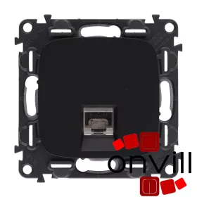   Legrand AB753044, Valena Allure 1XRJ45 Cat.6A UTP Informatikai Csatlakozóaljzat, Fekete