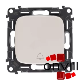   Legrand AE752011Cs, Valena Allure Váltóérintkezős Nyomó Csengőjellel, 6 A, Elefántcsont