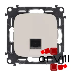   Legrand AE753040, Valena Allure 1XRJ45 Cat.5e UTP Informatikai Csatlakozóaljzat, Elefántcsont