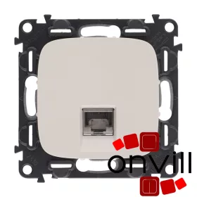   Legrand AE753046, Valena Allure 1XRJ45 Cat.6 STP Informatikai Csatlakozóaljzat, Elefántcsont