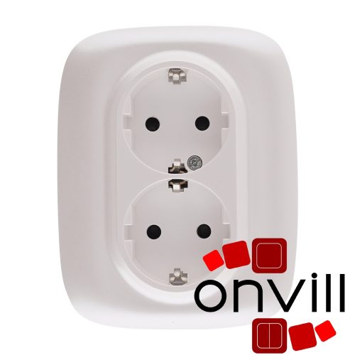 Legrand AG753027, Valena Allure 2X2P+F Csatlakozóaljzat Biztonsági Zsalu Nélkül, Egybeépített Burkolattal és Kerettel, Rugós Vezetékbekötéssel, Gyöngyház