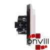 Legrand AG753027, Valena Allure 2X2P+F Csatlakozóaljzat Biztonsági Zsalu Nélkül, Egybeépített Burkolattal és Kerettel, Rugós Vezetékbekötéssel, Gyöngyház