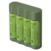 EMOS B52427U, GP Akkumulátor töltő USB Adapter Everyday B421+4xAA GP ReCyko 2700mAh