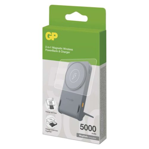 EMOS B6305B, GP Powerbank Q05B , 5 000 mAh, 20 W+Wireless, fekete