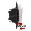 Legrand Céliane váltóérintkezős nyomó, IP44, fehér CF067031IP-CS