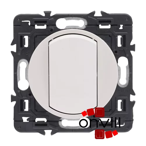 Legrand Céliane egypólusú nyomó, fehér CF067032-HK