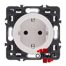   Legrand Céliane 2P+F csatlakozóaljzat biztonsági zsaluval, csavaros, fehér CF067161-CS