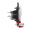 Legrand CF067347-K, Céliane 1XRJ45 Cat.6A UTP Informatikai Csatlakozóaljzat, Körmös, Fehér