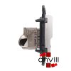 Legrand CF067396-CS, Céliane 1XRJ45 Cat.6 STP Informatikai Csatlakozóaljzat, Csavaros , Fehér