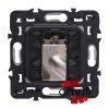Legrand CF067396-CS, Céliane 1XRJ45 Cat.6 STP Informatikai Csatlakozóaljzat, Csavaros , Fehér