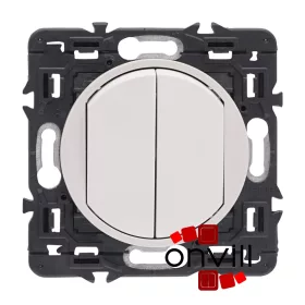   Legrand Céliane kettős váltóérintkezős nyomó, fehér CF2X067031-K