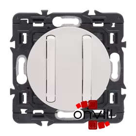   Legrand Céliane kettős egypólusú nyomó, fehér CF2X067032K-HK