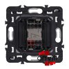 Legrand CG067032-CS, Céliane Egypólusú Nyomó, 6 A, Csavaros , Grafit