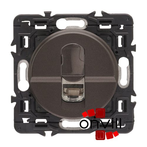 Legrand CG067396-CS, Céliane 1XRJ45 Cat.6 STP Informatikai Csatlakozóaljzat, Csavaros , Grafit