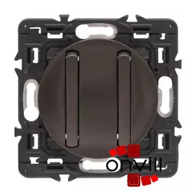   Legrand Céliane kettős váltóérintkezős nyomó, grafit CG2X067031K-CS