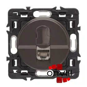   Legrand Céliane 2xRJ45 Cat. 6 STP csatlakozóaljzat, grafit CG2X067396-HK