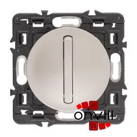 Legrand Céliane egypólusú nyomó, titánium CT067032K-HK