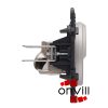 Legrand CT067346-HK, Céliane 1XRJ45 Cat.6A STP Informatikai Csatlakozóaljzat, Hosszú Körmös, Titán
