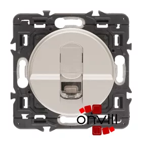   Legrand Céliane 1xRJ45 Cat. 6A UTP csatlakozóaljzat, titánium CT067347-K