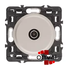   Legrand Céliane TV aljzat, átmenő, 14 dB, titánium CT067386-HK