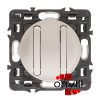 Legrand CT2X067002K-CS, Céliane Csillárkapcsoló, 10 AX, Keskeny, Csavaros , Titán