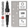 EMOS D1CC02, Standard LED sorolható füzér, villogó – jégcsapok, 2,5 m, kültéri, hideg fehér