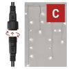 EMOS D1CC02, Standard LED sorolható füzér, villogó – jégcsapok, 2,5 m, kültéri, hideg fehér