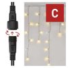 EMOS D1CN01, Standard LED sorolható füzér, villogó – jégcsapok, 2,5 m, kültéri, meleg/hideg fehér