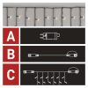 EMOS D1CW02, CNT Kezdő készlet – jégcsapok 2,5m 100LED IP44 12W, meleg fehér, időz.
