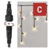 EMOS D2CW01, Profi LED sorolható füzér, fekete – jégcsapok, 3 m, kültéri, meleg fehér