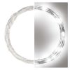 EMOS D3AC02, LED karácsonyi nano fényfüzér, ezüst, 4 m, kültéri és beltéri, hideg fehér, időzítő