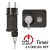 EMOS D3AC02, LED karácsonyi nano fényfüzér, ezüst, 4 m, kültéri és beltéri, hideg fehér, időzítő