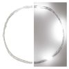 EMOS D3AC06, LED karácsonyi nano fényfüzér, ezüst, 0,9 m, 2x AA, beltéri, hideg fehér, időzítő