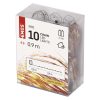 EMOS D3AW06, LED karácsonyi nano fényfüzér, réz, 0,9 m, 2x AA, beltéri, meleg fehér, időzítő