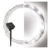 EMOS D3ZC01, LED nano lánc napelemmel, réz, 12 m, kültéri és beltéri, hideg fehér, időzítő
