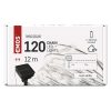 EMOS D3ZC01, LED nano lánc napelemmel, réz, 12 m, kültéri és beltéri, hideg fehér, időzítő