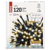 EMOS D4AN02, LED karácsonyi fényfüzér, villogó, 12 m, kültéri és beltéri, meleg/hideg fehér, időzítő