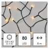 EMOS D4AV02, LED karácsonyi fényfüzér, 8 m, kültéri és beltéri, vintage, időzítő
