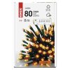 EMOS D4AV02, LED karácsonyi fényfüzér, 8 m, kültéri és beltéri, vintage, időzítő