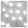 EMOS D5AC01, LED fényfüzér, cseresznye – golyók 2,5 cm, 4 m, kültéri és beltéri, hideg fehér, időzítő