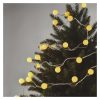 EMOS D5AW01, LED fényfüzér, cseresznye – golyók 2,5 cm, 4 m, kültéri és beltéri, meleg fehér, időzítő
