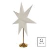 EMOS DCAZ15, LED papírcsillag, aranyszínű talppal, 45 cm, beltéri