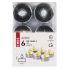 EMOS DCCV12, LED dekoráció – 6x teamécses, ezüst, 6x CR2032, beltéri, vintage