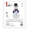 EMOS DCFC35, LED összeszerelhető hóember, 60 cm, beltéri, hideg fehér