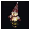 EMOS DCFW04, LED karácsonyi világító hóember, 25 cm, 3x AAA, beltéri, meleg fehér, időzítő