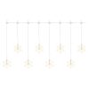 EMOS DCGW06, LED karácsonyi fényfüggöny – hópelyhek, 84 cm, beltéri, meleg fehér