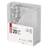 EMOS DCGW07, LED karácsonyi fényfüzér ezüst – csillagok, 1,9 m, 2x AA, beltéri, meleg fehér, időzítő