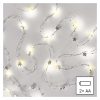 EMOS DCGW07, LED karácsonyi fényfüzér ezüst – csillagok, 1,9 m, 2x AA, beltéri, meleg fehér, időzítő